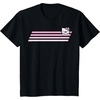 image:imageHello Kitty Nerd Glasses Retro Stripe Tee Shirt TShirtBlack