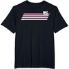 image:imageHello Kitty Nerd Glasses Retro Stripe Tee Shirt TShirtBlack