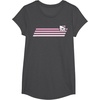 image:imageHello Kitty Nerd Glasses Retro Stripe Tee Shirt TShirtDark Heather Grey