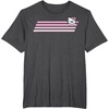 image:imageHello Kitty Nerd Glasses Retro Stripe Tee Shirt TShirtDark Heather Grey
