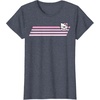image:imageHello Kitty Nerd Glasses Retro Stripe Tee Shirt TShirtHeather Blue