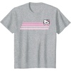 image:imageHello Kitty Nerd Glasses Retro Stripe Tee Shirt TShirtHeather Grey