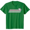 image:imageHello Kitty Nerd Glasses Retro Stripe Tee Shirt TShirtKelly Green