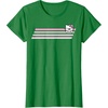 image:imageHello Kitty Nerd Glasses Retro Stripe Tee Shirt TShirtKelly Green