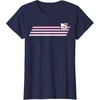 image:imageHello Kitty Nerd Glasses Retro Stripe Tee Shirt TShirtNavy Blue