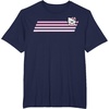 image:imageHello Kitty Nerd Glasses Retro Stripe Tee Shirt TShirtNavy Blue