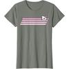image:imageHello Kitty Nerd Glasses Retro Stripe Tee Shirt TShirtOlive Heather