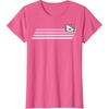 image:imageHello Kitty Nerd Glasses Retro Stripe Tee Shirt TShirtPink Heather