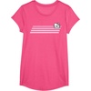 image:imageHello Kitty Nerd Glasses Retro Stripe Tee Shirt TShirtPink Heather