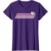 image:imageHello Kitty Nerd Glasses Retro Stripe Tee Shirt TShirtPurple