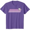 image:imageHello Kitty Nerd Glasses Retro Stripe Tee Shirt TShirtPurple Heather