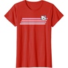 image:imageHello Kitty Nerd Glasses Retro Stripe Tee Shirt TShirtRed