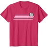 image:imageHello Kitty Nerd Glasses Retro Stripe Tee Shirt TShirtRed Heather