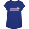 image:imageHello Kitty Nerd Glasses Retro Stripe Tee Shirt TShirtRoyal Blue
