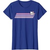 image:imageHello Kitty Nerd Glasses Retro Stripe Tee Shirt TShirtRoyal Blue
