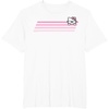image:imageHello Kitty Nerd Glasses Retro Stripe Tee Shirt TShirtWhite