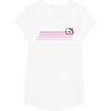 image:imageHello Kitty Nerd Glasses Retro Stripe Tee Shirt TShirtWhite