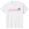 image:imageHello Kitty Nerd Glasses Retro Stripe Tee Shirt TShirtWhite