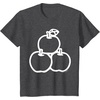 image:imageHello Kitty Three Apples Shirt TShirtDark Heather Grey