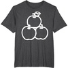 image:imageHello Kitty Three Apples Shirt TShirtDark Heather Grey