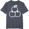 image:imageHello Kitty Three Apples Shirt TShirtHeather Blue