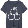 image:imageHello Kitty Three Apples Shirt TShirtHeather Blue