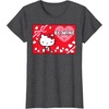 image:imageHello Kitty Valentines Day Be Mine TShirtDark Heather Grey