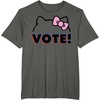 image:imageHello Kitty Vote Bow Outline TShirtAsphalt Grey