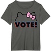 image:imageHello Kitty Vote Bow Outline TShirtAsphalt Grey