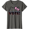 image:imageHello Kitty Vote Bow Outline TShirtAsphalt Grey