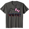image:imageHello Kitty Vote Bow Outline TShirtAsphalt Grey
