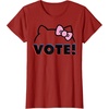 image:imageHello Kitty Vote Bow Outline TShirtCranberry Red