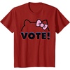 image:imageHello Kitty Vote Bow Outline TShirtCranberry Red