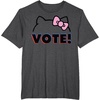 image:imageHello Kitty Vote Bow Outline TShirtDark Heather Grey