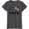 image:imageHello Kitty Vote Bow Outline TShirtDark Heather Grey