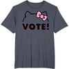 image:imageHello Kitty Vote Bow Outline TShirtHeather Blue