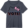 image:imageHello Kitty Vote Bow Outline TShirtHeather Blue