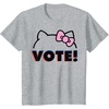 image:imageHello Kitty Vote Bow Outline TShirtHeather Grey