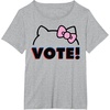 image:imageHello Kitty Vote Bow Outline TShirtHeather Grey