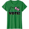 image:imageHello Kitty Vote Bow Outline TShirtKelly Green