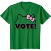 image:imageHello Kitty Vote Bow Outline TShirtKelly Green