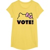 image:imageHello Kitty Vote Bow Outline TShirtLemon Yellow