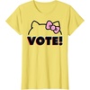 image:imageHello Kitty Vote Bow Outline TShirtLemon Yellow