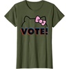 image:imageHello Kitty Vote Bow Outline TShirtOlive Green