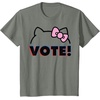 image:imageHello Kitty Vote Bow Outline TShirtOlive Heather