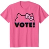 image:imageHello Kitty Vote Bow Outline TShirtPink Heather