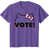 image:imageHello Kitty Vote Bow Outline TShirtPurple Heather