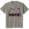 image:imageHello Kitty Vote Bow Outline TShirtSlate Grey