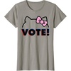 image:imageHello Kitty Vote Bow Outline TShirtSlate Grey