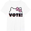 image:imageHello Kitty Vote Bow Outline TShirtWhite
